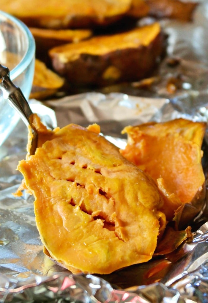 tender baked sweet potatoes