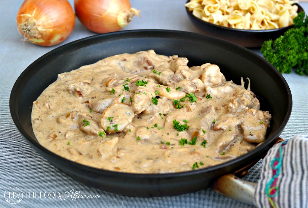 Beef Stroganoff Lightened Up - The Foodie Affair