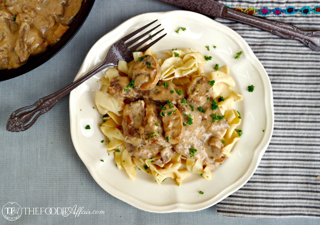 Beef Stroganoff Lightened Up - The Foodie Affair