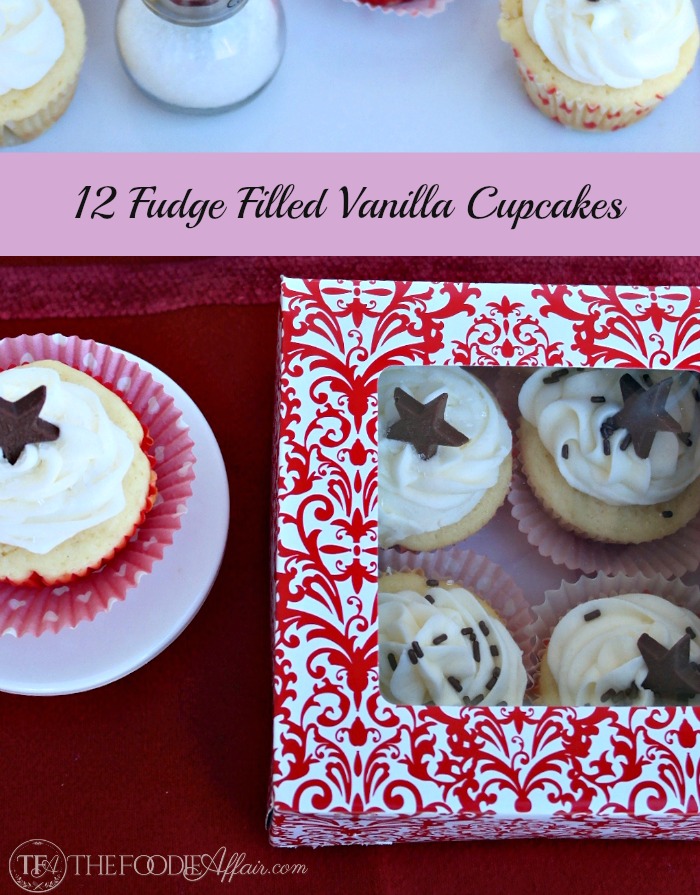 Vanilla Fudge Filled Cupcakes | Small Batch Recipe