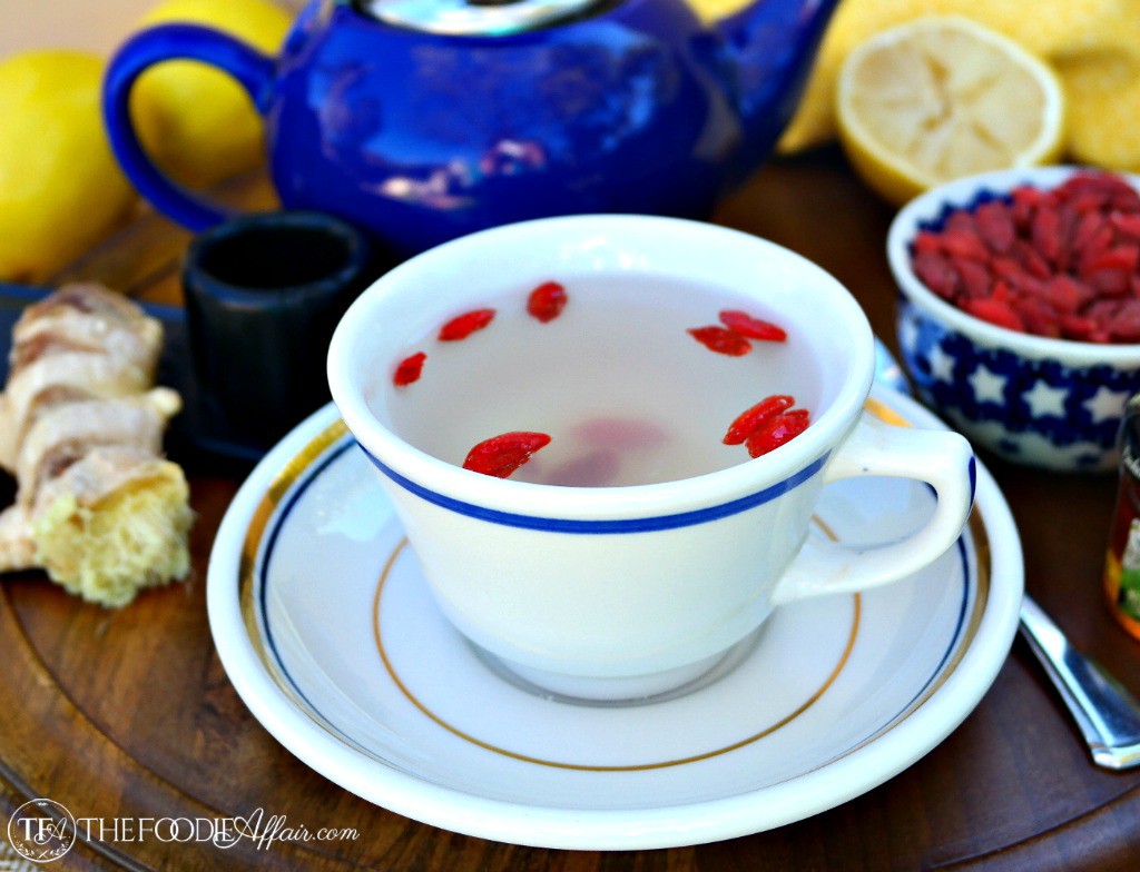 Lemon Ginger Detox Drink In A Teacup