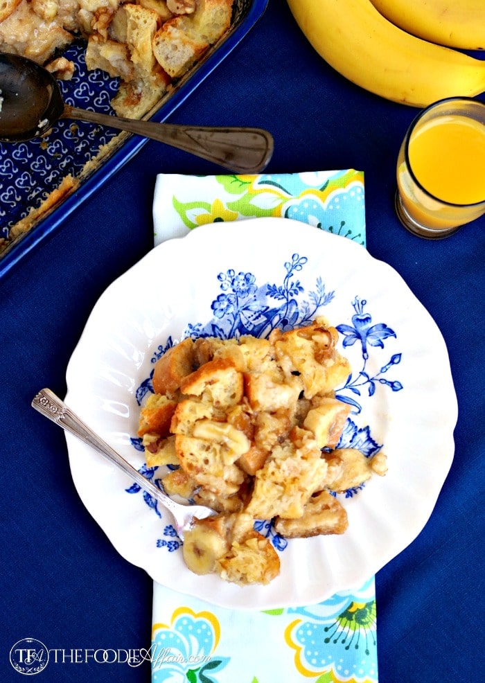 Caramel Banana French Toast Bake