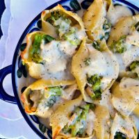 Chicken Divan Stuffed Shells in Dijon Sauce - The Foodie Affair