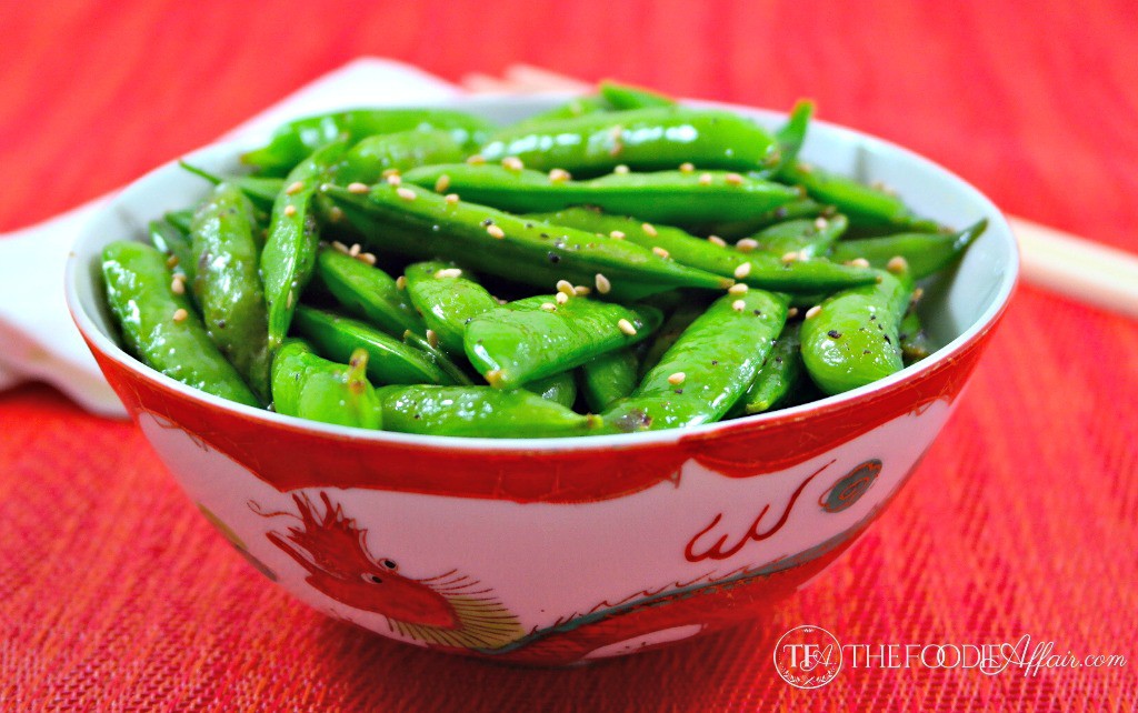 Perfectly Seasoned Sugar Snap Peas - The Foodie Affair