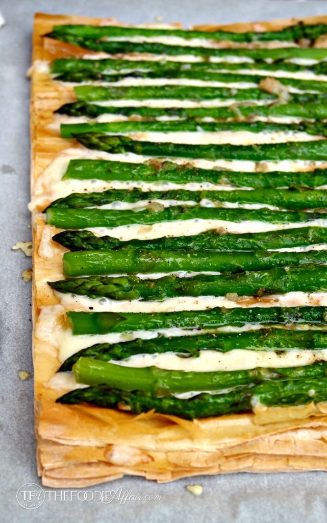 Asparagus Fontina Tart - The Foodie Affair