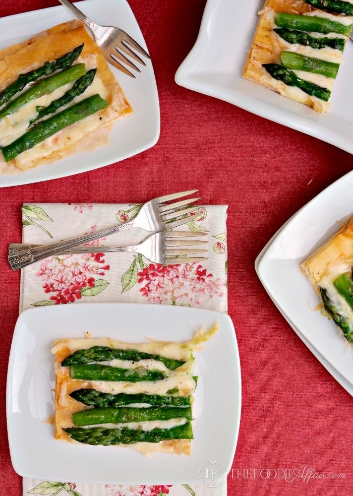 Asparagus Fontina Tart - The Foodie Affair