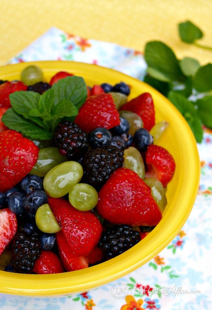 Fresh Fruit Salad With A Surprising Glaze