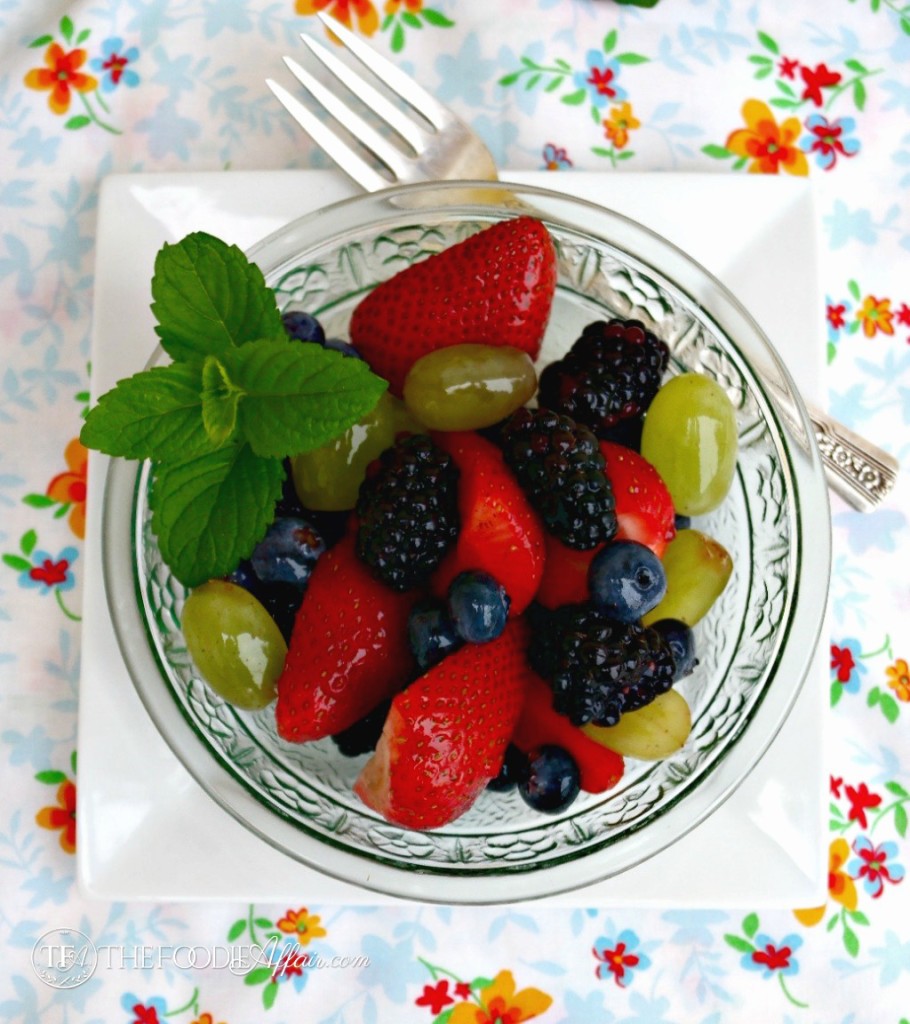 Fresh Fruit Saladin a clear bowl