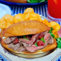 Mexican Style Steak Sandwich - The Foodie Affair