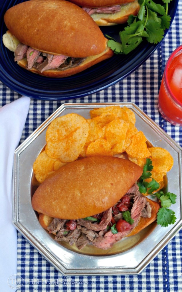 Mexican Style Steak Sandwich - The Foodie Affair