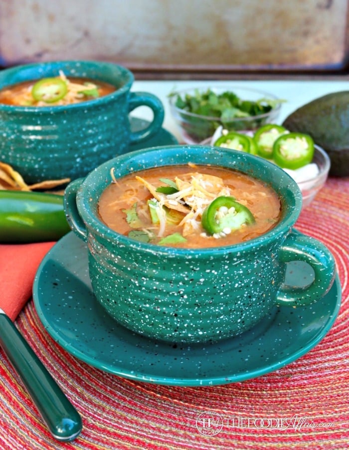 Slow Cooker Chicken Tortilla Soup