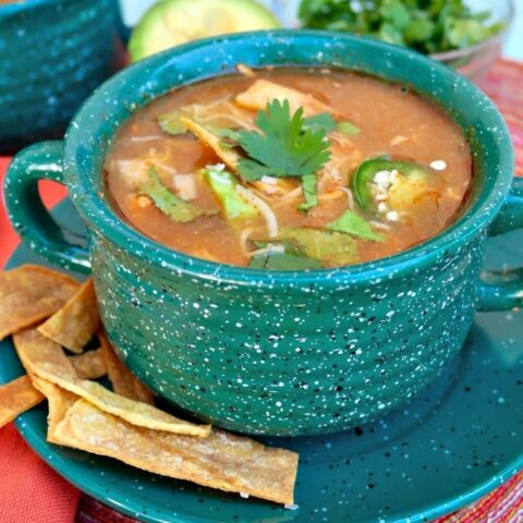 Slow Cooker Chicken Tortilla Soup - The Foodie Affair