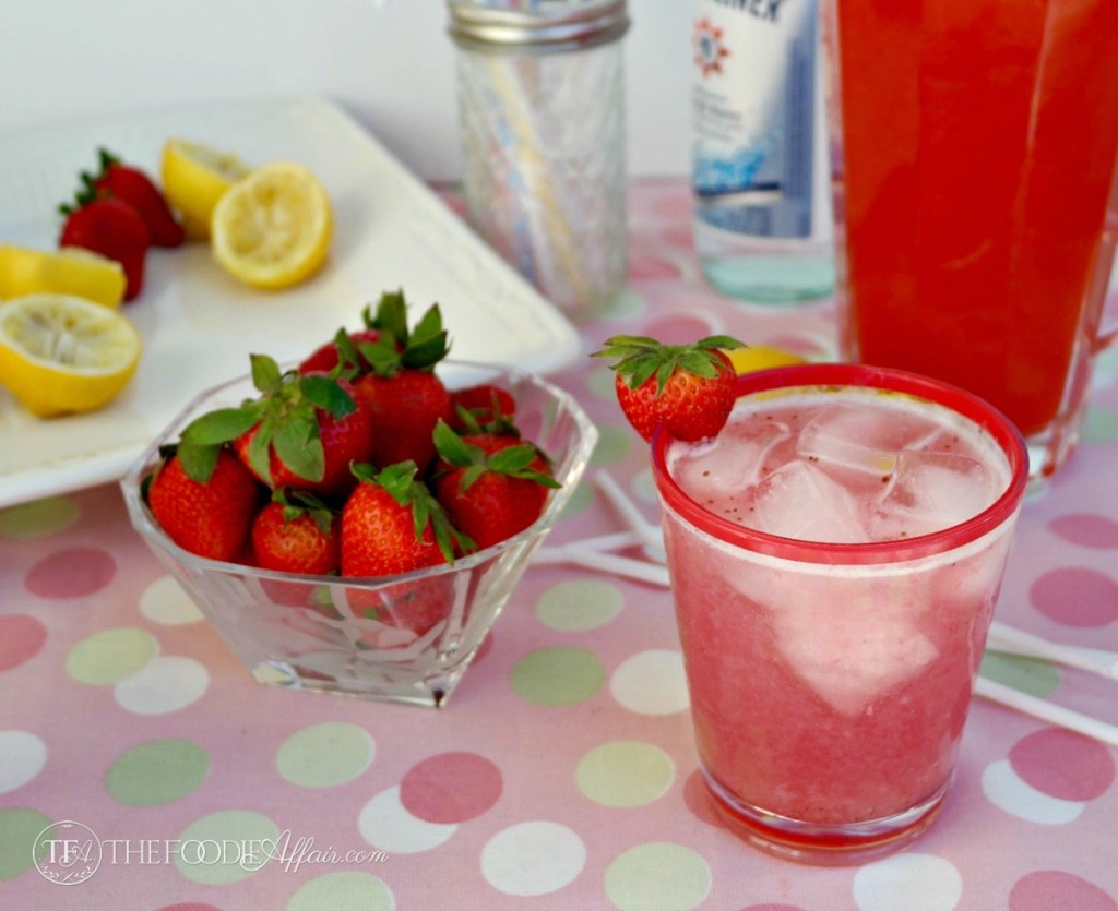 Sparkling Strawberry Lemonade - The Foodie Affair