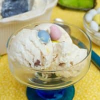 Cadbury Mini Egg Ice Cream with only a couple of simple ingredients #nocurn #Easter #recipe | www.thefoodieaffair.com