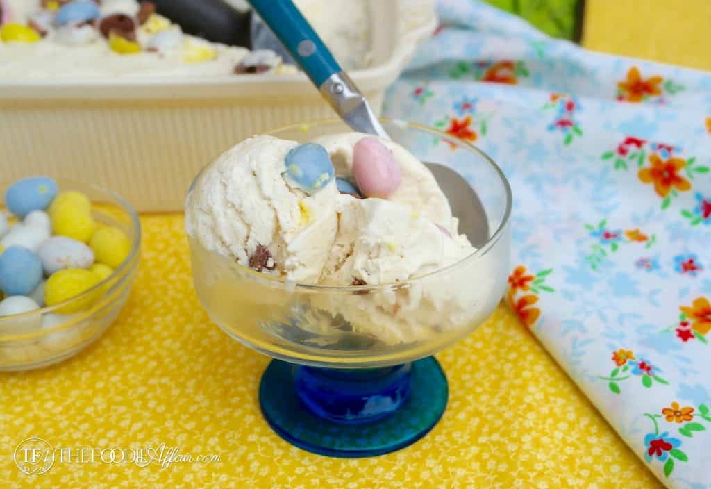 Cadbury Mini Egg Ice Cream - The Foodie Affair