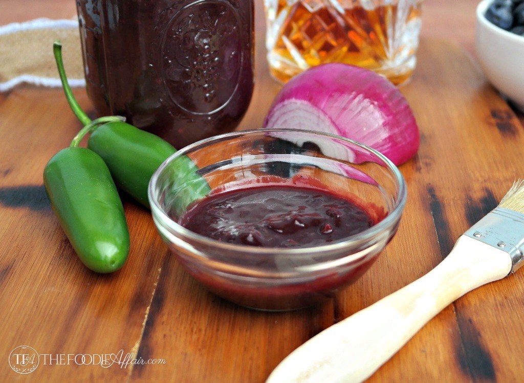 Blueberry Bourbon Barbecue Sauce - The Foodie Affair