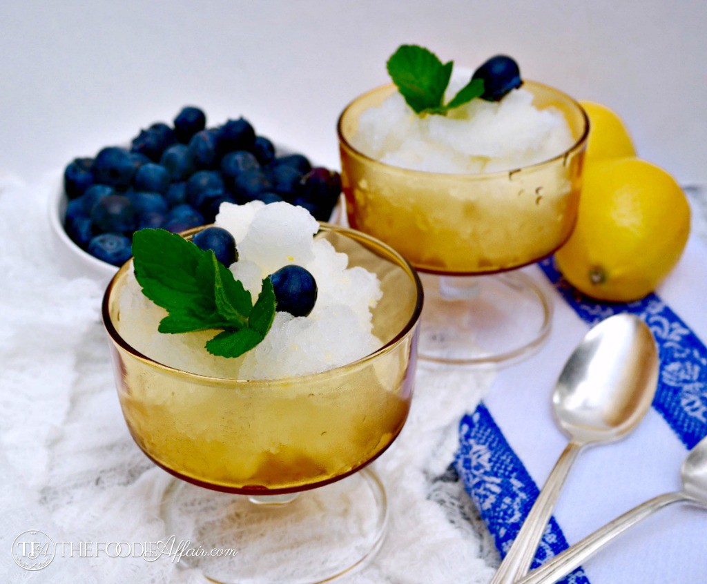 Lemon Ice or Granita - The Foodie Affair