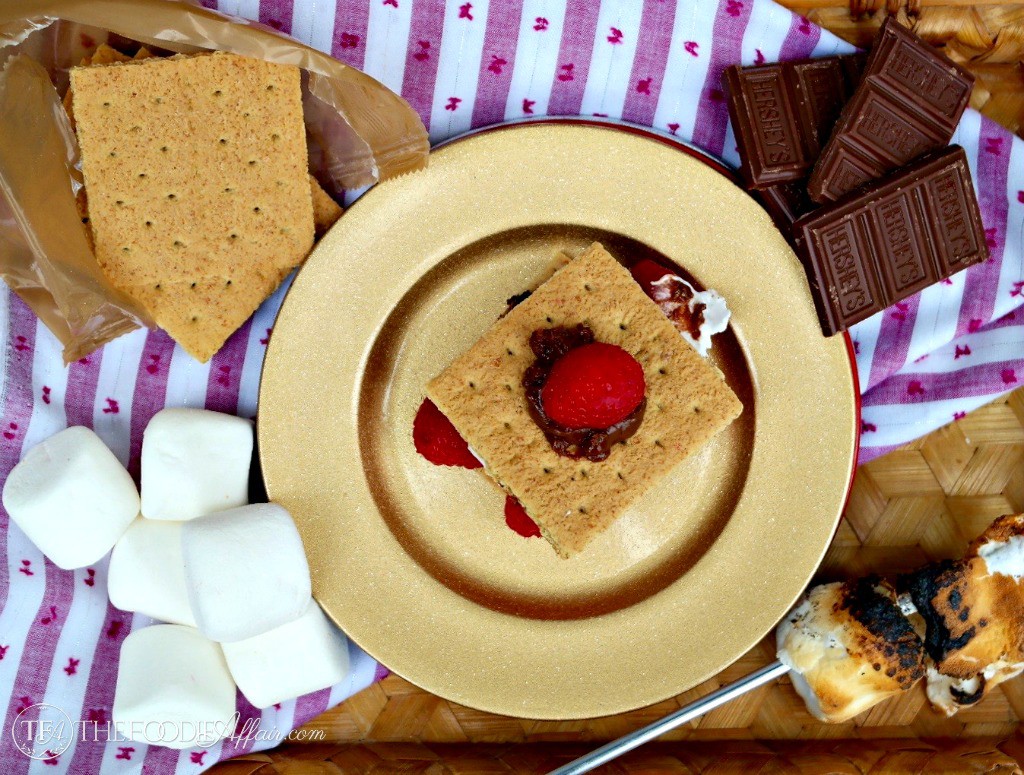 This delicious dessert isn't just for kids! Try Raspberry Smores made with with fresh berries - The Foodie Affair