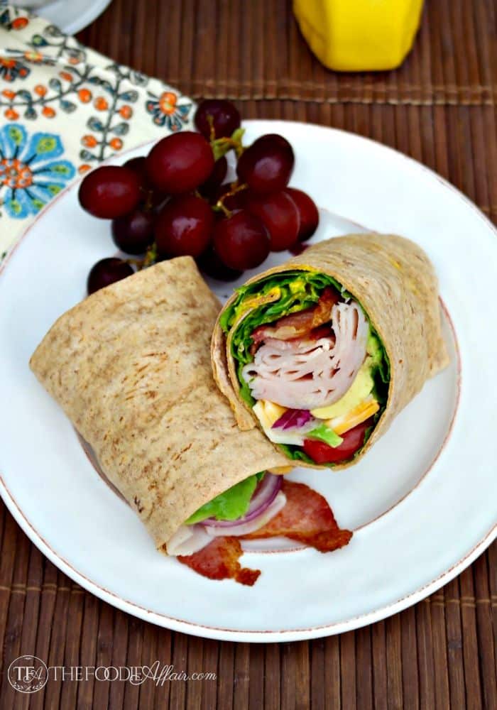 Turkey wrap with honey mustard sauce - The Foodie Affair