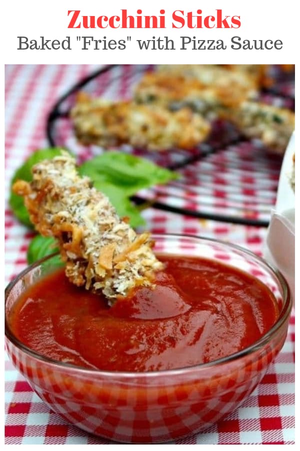 These Crunchy Baked Zucchini Sticks are made with parmesan cheese and a thin coating of flaky panko breadcrumbs adding a crunchy texture. Dip these in pizza sauce for a tasty appetizer or serve as a side dish. #zucchini #appetizer #snack #healthyrecipe | www.thefoodieaffair.com