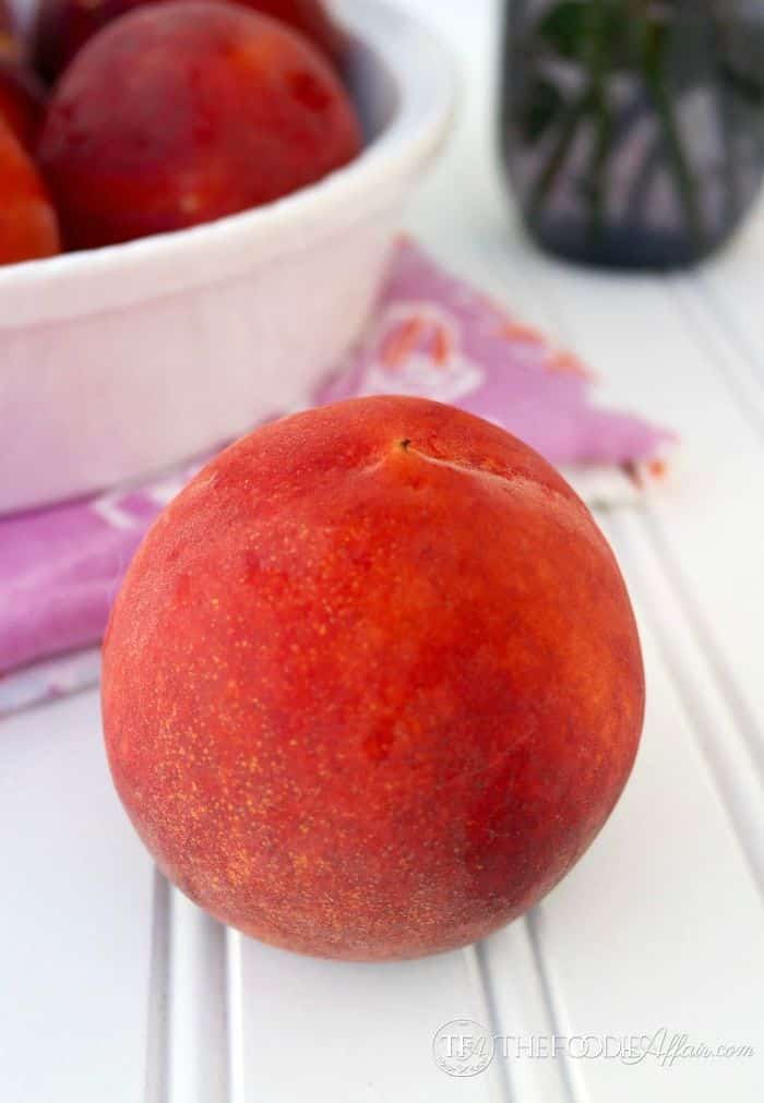 fresh peach for peach freezer jam recipe