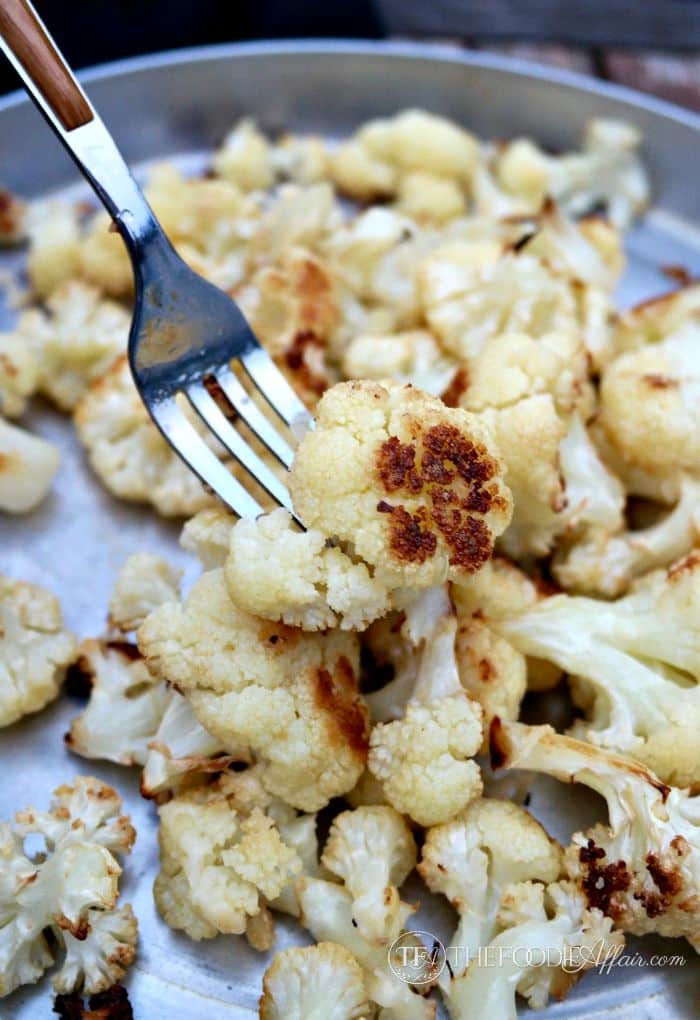 Parmesan roasted cauliflower is a simple and flavorful side dish to any main meal. The slightly nutty flavor is enhanced with a sprinkle of cheese. The Foodie Affair