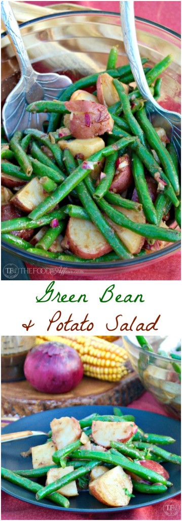 Serve this Green Bean and Potato Salad cold or at room temperature. The balsamic-dijon dressing adds a tasty layer of flavor that gets better the longer it melds together! The Foodie Affair