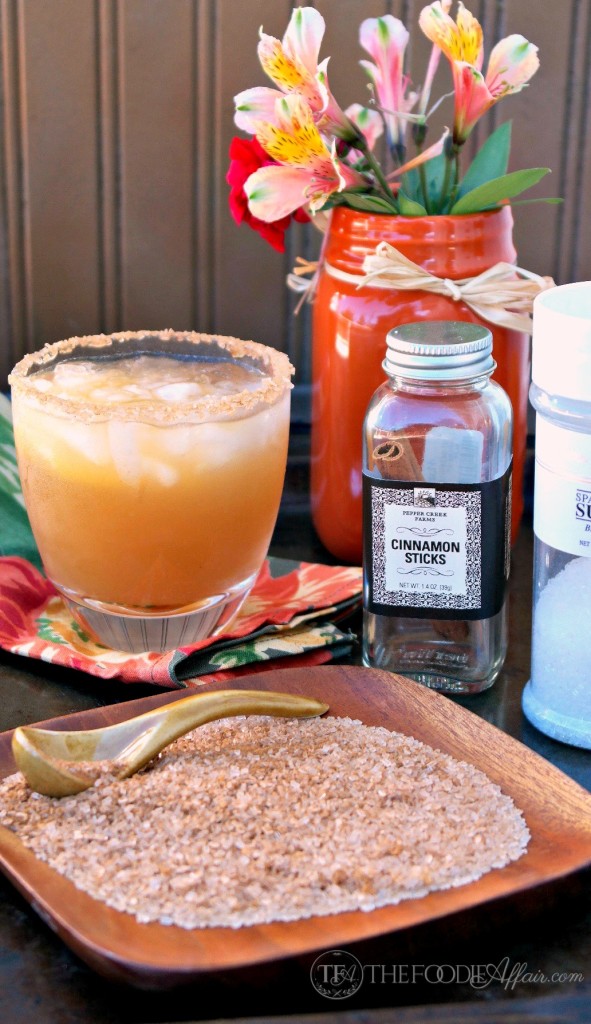 Cozy up with an Apple Cider Margarita this Fall! This classic cocktail is a delicious mix of tequila, orange liquor and apple cider. The Foodie Affair