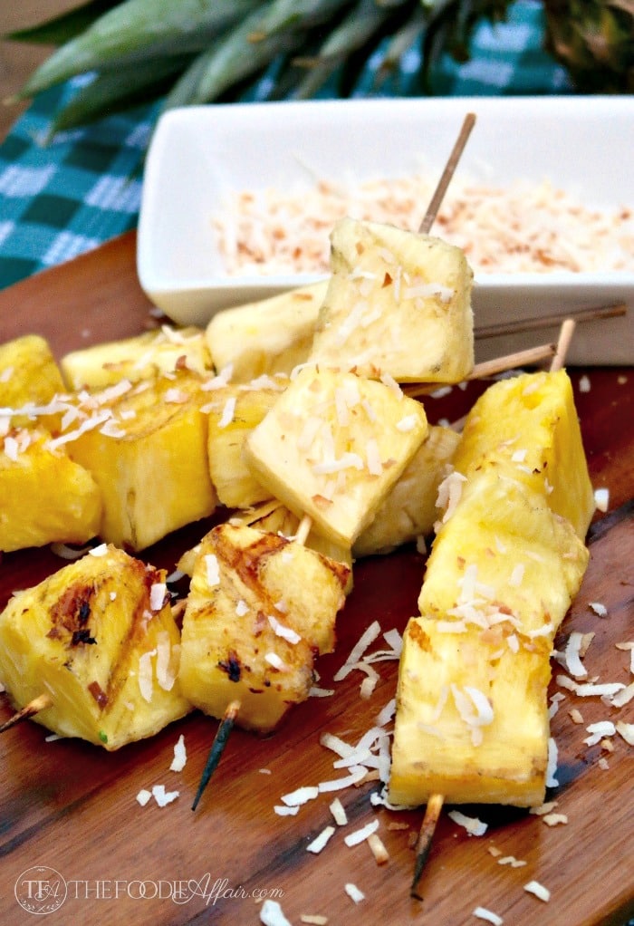 Grilled pineapple for bacon wrapped chicken recipe