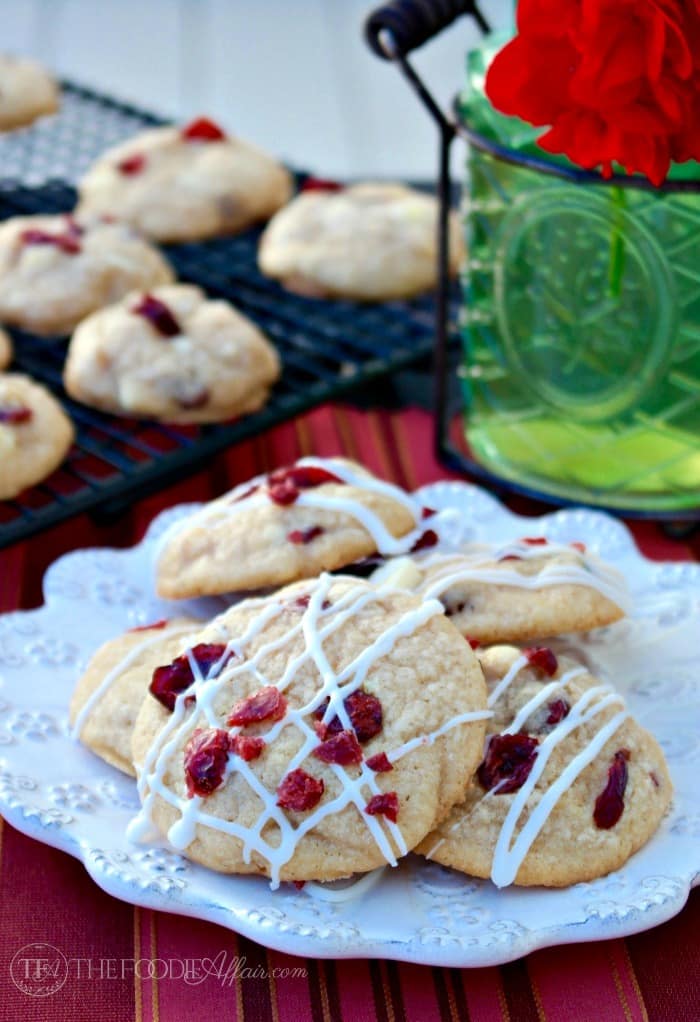 Cranberry White Chocolate Cookies With Macadamia Nuts