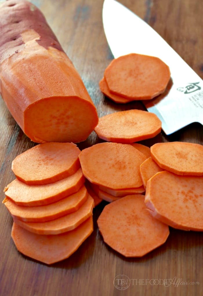 Tasty roasted sweet potatoes with sage, butter and honey make a delicious side dish to any Autumn meal. The Foodie Affair