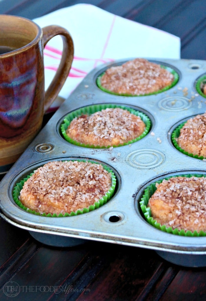 Sweet Potato Muffin Recipe with Cinnamon Crunch Topping