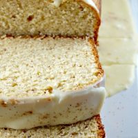 Eggnog Bread topped with a flavorful glaze makes a delicious holiday gift or morning treat! #eggnog #bread #bake | thefoodieaffair.com
