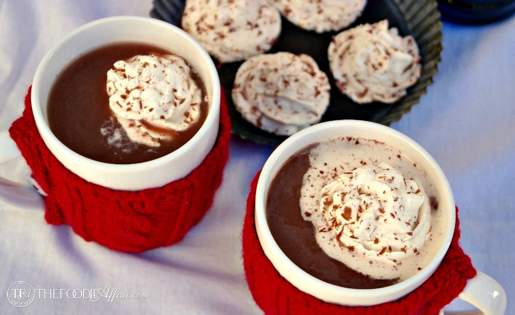 Peppermint Mocha Frozen Whipped Cream for adults! Add to your hot cocoa or coffee! The Foodie Affair
