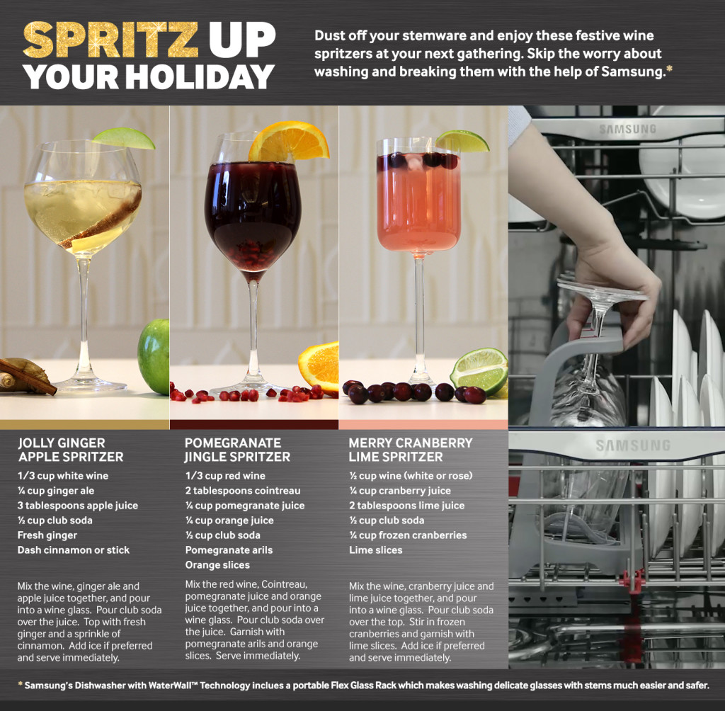 Spritzer Holiday Cocktail For Entertaining | The Foodie Affair