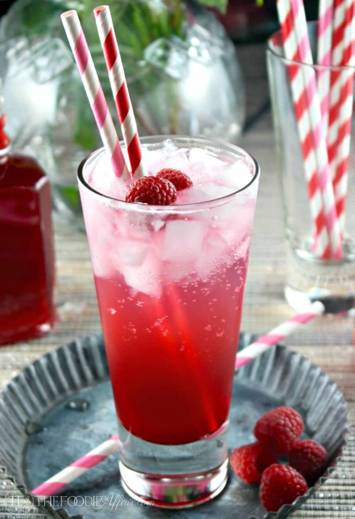 Raspberry syrup for drinks