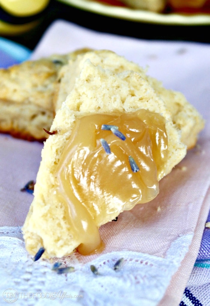 Honey Lavender Scones are simple to make and are a great addition for brunch or any special occasion like a bridal shower! The Foodie Affair