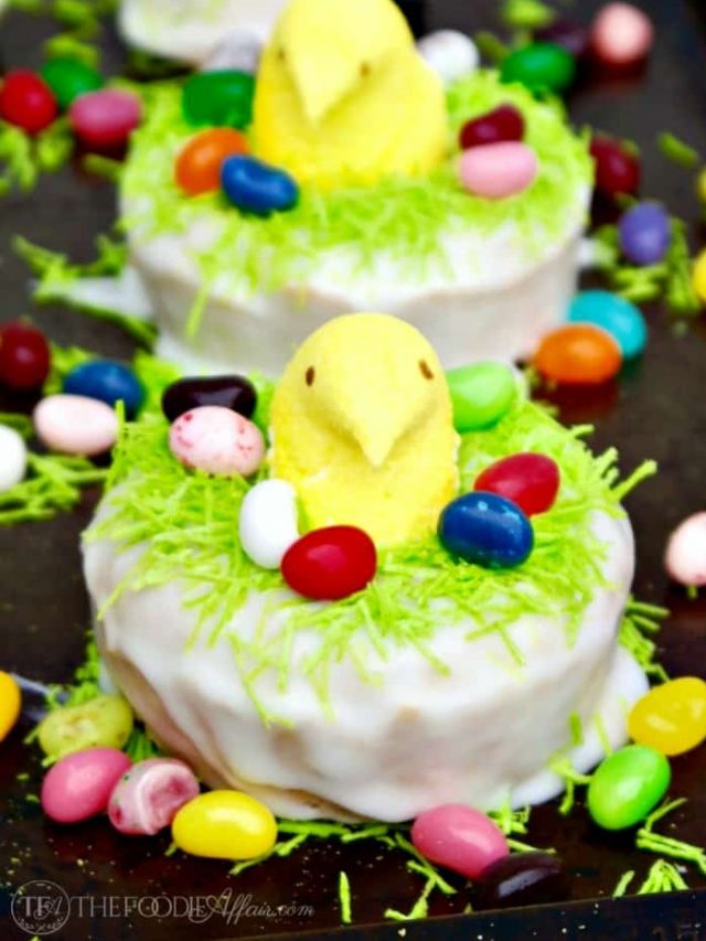 Peeps Baked Lemon Cake Donuts Story