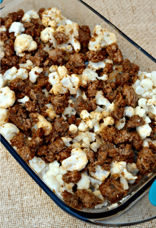 Low Carb Hamburger Casserole With Taco Spices The Foodie Affair