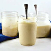 Sugar Free Condensed Milk make with cow's milk or your favorite milk alternative like coconut. Lighten up your treats with this homemade baking staple!