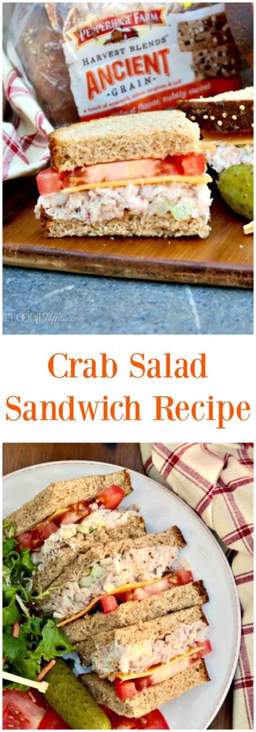 Crab Salad Sandwich Recipe with Peppridge Farm® Harvest Blends bread