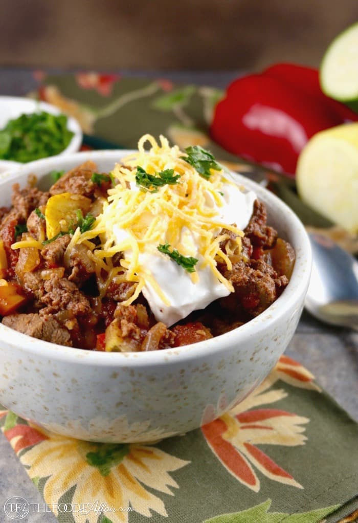 Chili Con Carne and Veggies