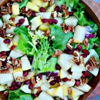 Harvest salad with Asian pears and dijon vinaigrette