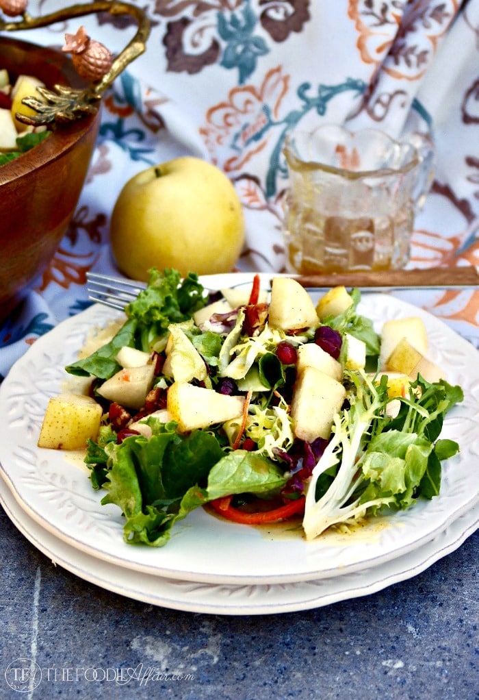 Harvest Salad with Asian Pears Dijon Vinaigrette Harvest Salad with Asian Pears Dijon Vinaigrette