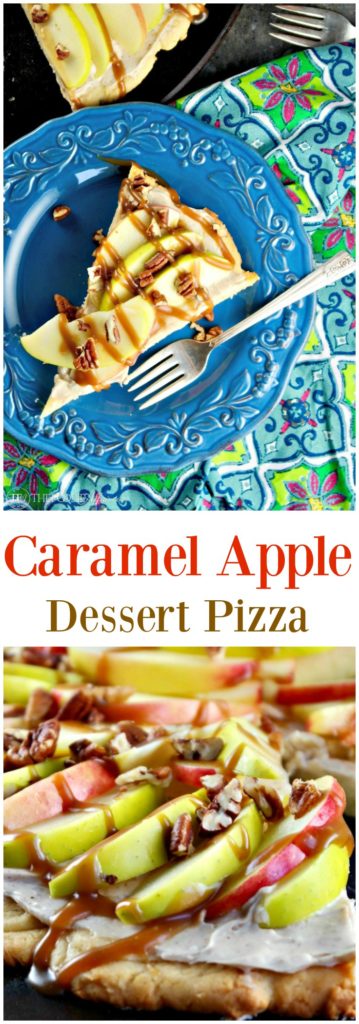 Caramel Apple Dessert Pizza #SundaySupper | The Foodie Affair