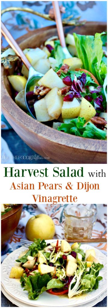 Harvest salad with Asian pears and dijon vinaigrette