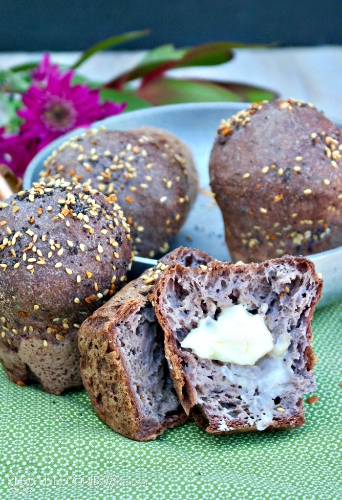 Low Carb Rolls with Everything Seed Blend