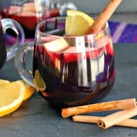 Slow Cooker Winter Sangria for easy entertaining #sangria #winter #slowcooker #redwine | thefoodieaffair.com