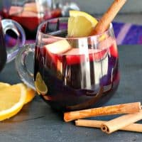 Slow Cooker Winter Sangria for easy entertaining #sangria #winter #slowcooker #redwine | thefoodieaffair.com