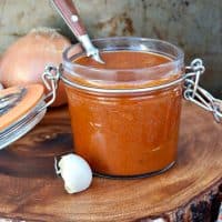 Healthy Red Enchilada Sauce is the base for many Latin dishes. Simple to make with carrots and spices for a fresh tasting sauce! #enchilada #sauce #Mexican | www.thefoodieaffair.com